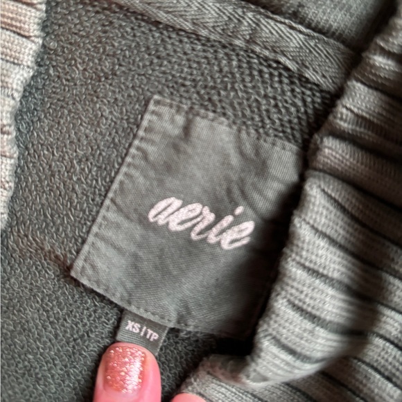 Aerie Down to Earth Henley Hoodie Size XS - Picture 2 of 7